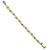 Double Strand Brass Bead Anklet with Lapis Lazuli 'Golden Bell'