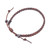 Cinnamon Brown Leather Braided Bracelet from Thailand 'Cinnamon Braid'