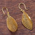 Handcrafted Filigree Gold Vermeil Earrings 'Emerging'