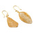 Handcrafted Filigree Gold Vermeil Earrings 'Emerging'