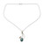 Citrine Silver Necklace with Composite Turquoise 'Modern Mystique'