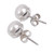 Handcrafted Cultured Pearl Stud Earrings 'Nascent Flower'