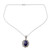 Artisan Crafted Lapis Lazuli and Silver Pendant Necklace 'Royal Audience'