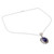 Artisan Crafted Lapis Lazuli and Silver Pendant Necklace 'Royal Audience'