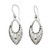 Sterling Silver Earrings from India with Flowers and Foliage 'Jali Blossoms'