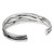 Hand Crafted Sterling Silver Cuff Bracelet from Thailand 'Narrow River'