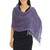Hand Woven Cotton Shawl Thai Blue Purple Wrap 'Breeze of Blue Purple'