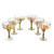 Set of 6 Multicolor Hand Blown Glass Margarita Glasses 'Confetti Festival'