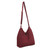 Unique Cotton Pintuck Style Shoulder Bag in Wine Red 'Surreal Wine'