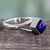 Artisan Crafted India Unisex Silver Ring with Lapis Lazuli 'Regal Blue'