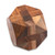 Natural Teak Wood Block Puzzle Handmade in Java 'Truncated Cube'