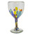 Hand Blown Colorful 8 oz Wine Glasses Set of 6 'Confetti Festival'