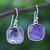 Handcrafted Sterling Silver and Faceted Amethyst Earrings 'Lavender Breeze'