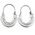 Aztec Jewelry Style 925 Sterling Silver Hoop Earrings 'Aztec Snake'