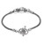 Naga Chain Sterling Silver Bracelet with Ball Pendants 'Naga Trio'