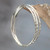 Balinese Women's Sterling Silver Bangle Bracelet 'Sterling Circles'