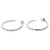 Hand Crafted Sterling Silver Half Hoop Earrings from Bali 'Mosaic in Sterling'