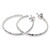 Hand Crafted Sterling Silver Half Hoop Earrings from Bali 'Mosaic in Sterling'