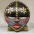 Hand Crafted West African Colorful Wood Wall Mask from Ghana 'Barowa'