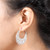 Ornately Detailed Sterling Silver 925 Hoop Earrings 'Garden of Eden'