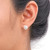 Handmade Abstract Sterling Silver Stud Earrings 'Free Line'
