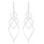 Helix Design Dangle Earrings in 925 Sterling Silver 'Forever Linked'