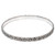 Artisan Handcrafted Floral Sterling Silver Bangle Bracelet 'Silver Garland'