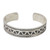 Handmade Silver Cuff Bracelet with Star and Triangle Motif 'Karen Stars'