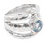 Blue Topaz Handcrafted Sterling Silver Ring from Bali 'Sparkling Pool'