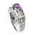 Amethyst Cocktail Ring in Sterling Silver with Openwork 'Noble Princess'