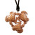 Hand Crafted Turtle Pendant on Leather Cord Necklace 'Happy Turtle'