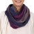 Colorful 100 Cotton Hand Woven Infinity Scarf from Thailand 'Radiant Horizon'