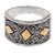 Balinese Style Contemporary Silver Ring with Gold Accents 'Stars Over Bali'