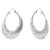 Hand Crafted Sterling Silver Hammered Hoop Earrings 'Rustic Elegance'