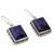 Sterling Silver Dangle Earrings from India with Lapis Lazuli 'Good Will Spirit'