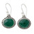 Lush Green Onyx on Sterling Silver Earrings from India 'Green Transformation'