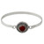 Handcrafted Carnelian and Sterling Silver Bangle Bracelet 'Passionately'