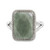 Guatemala Handcrafted Sterling Silver and Faceted Jade Ring 'Green Nuances'