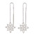 Sterling Silver Snowflake Dangle Earrings from Thailand 'Silver Snowflakes'
