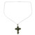 Peridot and Sterling Silver Necklace with Cross Pendant 'Green Tranquility'