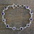 Amethyst Sterling Silver and Composite Turquoise Bracelet 'Petite Flowers'