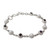 Sterling Silver Amethyst and Cultured Pearl Bracelet 'Petite Flowers'