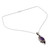 Purple Turquoise and Amethyst Pendant Necklace from India 'Resplendent in Purple'