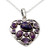 Hand Crafted Amethyst and Sterling Silver Heart Necklace 'Lilac Jaipuri Heart'