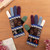 Artisan Crafted 100 Alpaca Colorful Gloves from Peru 'Peruvian Patchwork in Blue'