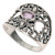 925 Silver Heart Band Ring with Amethyst Fair Trade Jewelry 'Garden of Mystique'