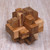 Javanese Artisan Crafted Recycled Teak Wood Puzzle 'Don't Forget'