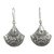 Colonial Inspired Mexican Sterling Silver Dangle Earrings 'Colonial Fan'