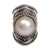 Handcrafted Cultured Mabe Pearl Cocktail Ring from Bali 'Dotted Moon'