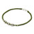 950 Silver Accent Wristband Bracelet from Thailand 'Bamboo Bracelet in Olive'